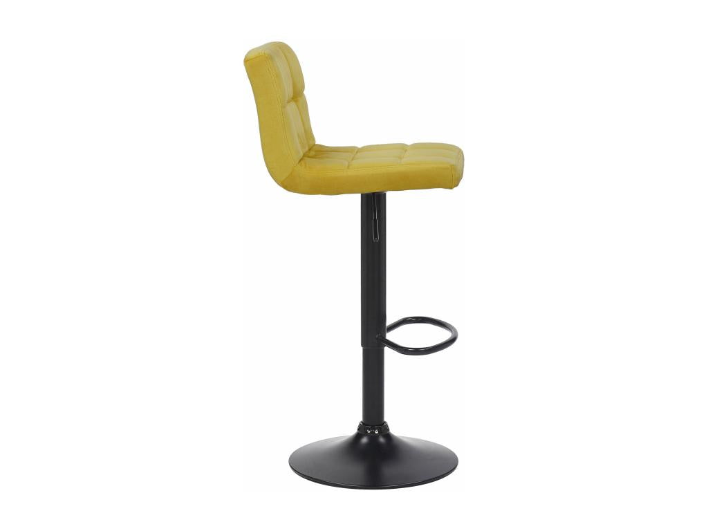 Tabouret de bar en métal jaune 40x40x85 cm TDB10182 PGLO59588