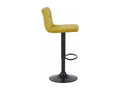 Tabouret de bar en métal jaune 40x40x85 cm TDB10182 PGLO59588