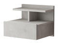 Table De Chevet Lysvia NS40 1D 40x36x32 Gris NUMS37669