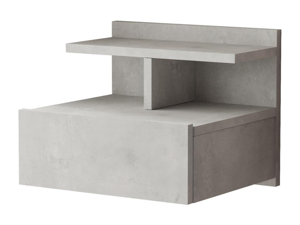 Table De Chevet Lysvia NS40 1D 40x36x32 Gris NUMS37669