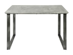 Table à manger rectangulaire effet béton piètement cadre 120 cm Elariva CAND10757