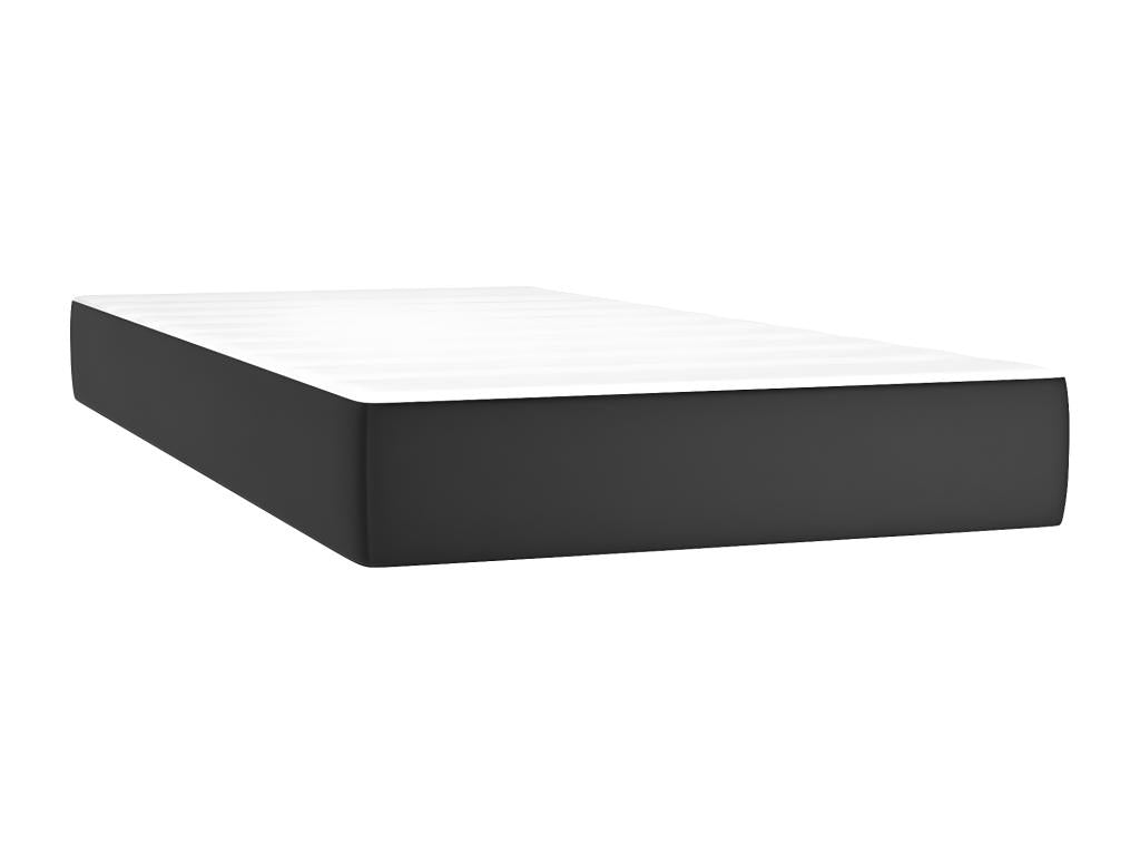 Sommier à Dormeva de lit avec matelas Noir 200x200 Similicuir YEXK51285