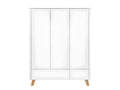 Armoire 3 portes 2 tiroirs Lysvia Blanc EAAO07272