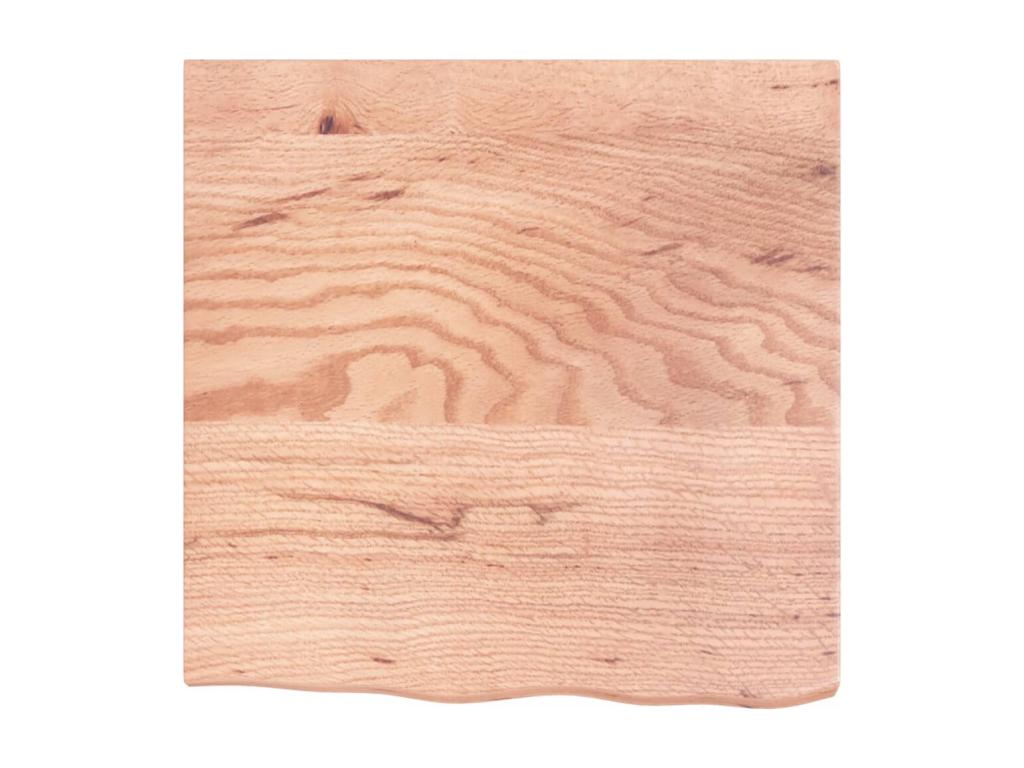 Etagère murale marron clair bois chêne massif traité LDRA34886