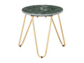 Table basse Vert 40x40x40 cm Pierre et texture marbre véritable RIEB28397