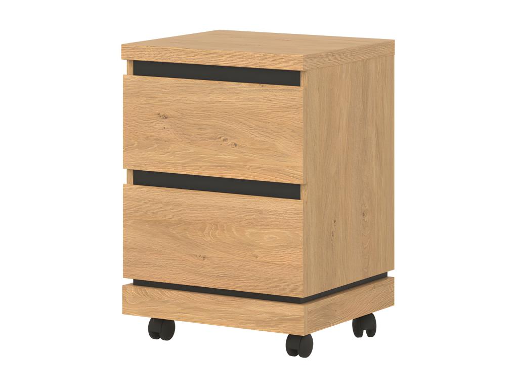 Caisson 2 tiroirs Chêne naturel - Elariva VPCW04734