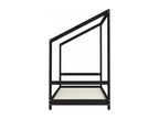 Cadre de lit pour enfants noir 2x 90x190 cm bois de pin massif KDOR50015