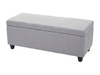Coffre de rangement Lysvia gris clair UKWC15070