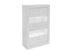 Vitrine Lysvia - LEDs - 4 portes - Blanc laqué AJCR80913