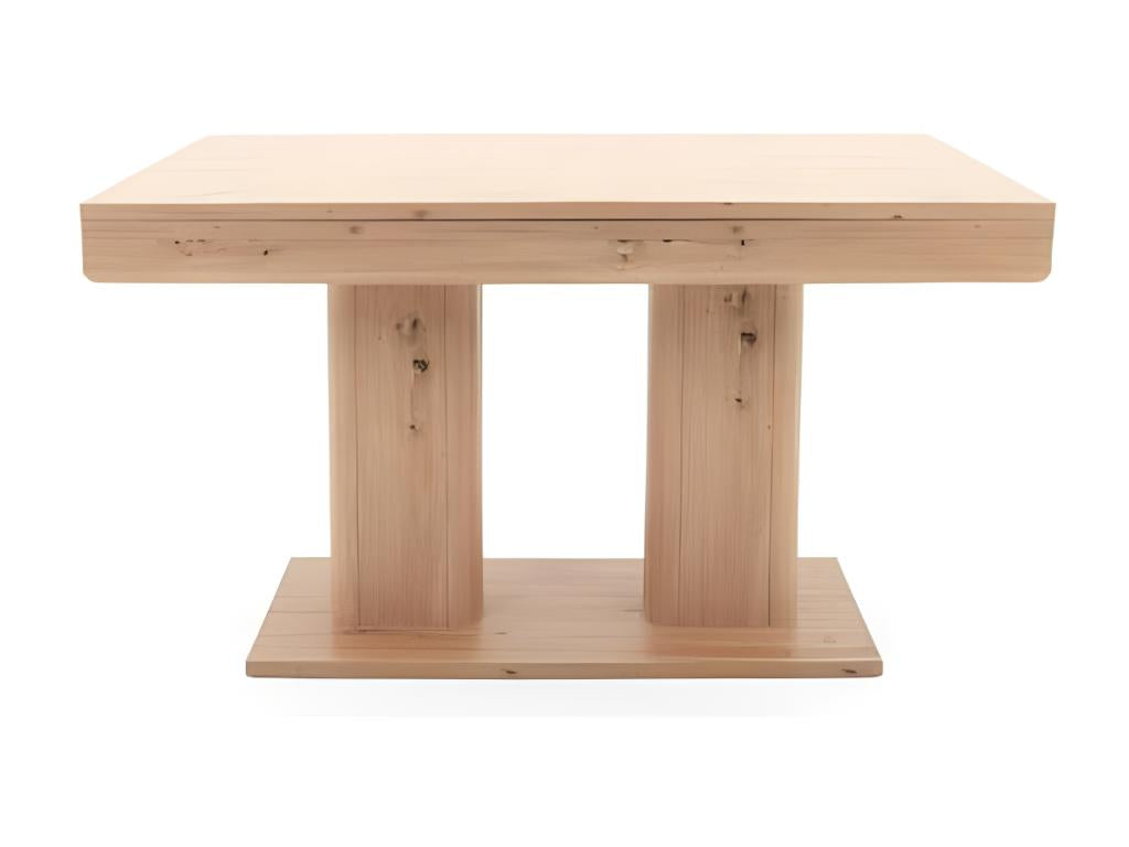 Table à manger extensible - Lysvia chene Lysvia - L140/220 x P 90 x H 80 cm YNLF19683