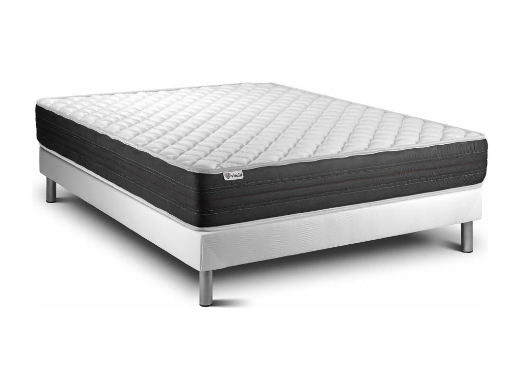 Ensemble ONE 140x190 cm sommier blanc NHPP80834