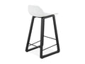 Tabouret de Bar Design Lysvia 87cm Blanc / Noir YFVZ31711