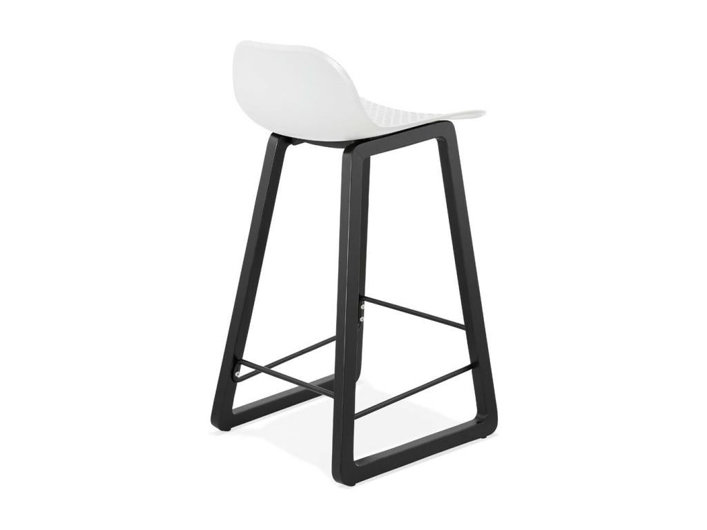 Tabouret de Bar Design Lysvia 87cm Blanc / Noir YFVZ31711