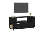 Meuble TV noir 102x34,5x43 cm bois d'ingénierie TXFB74102