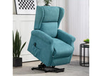 Fauteuil de relaxation électrique fauteuil releveur inclinable avec repose-pied réglable lin bleu ECIE68238