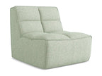 Fauteuil pour canapé modulable en tissu texturé - vert clair - Dormeva LFDF34425