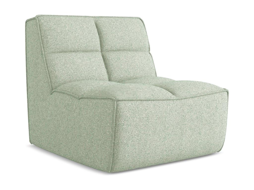 Fauteuil pour canapé modulable en tissu texturé - vert clair - Dormeva LFDF34425