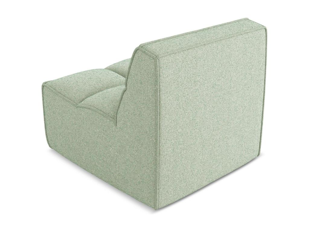 Fauteuil pour canapé modulable en tissu texturé - vert clair - Dormeva LFDF34425