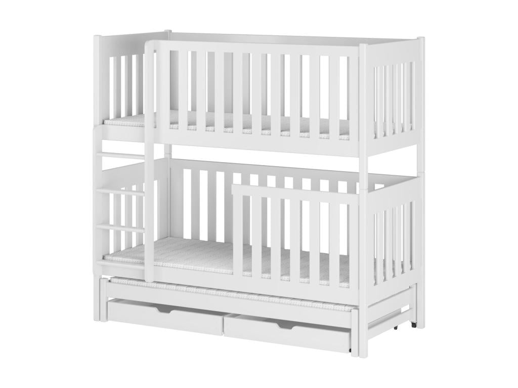 Lits superposés BB005 90x200 cm Blanc KUYI85523