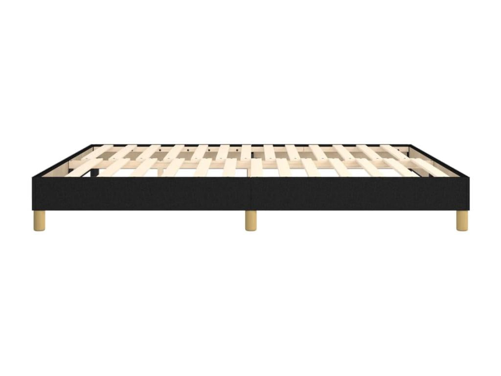 Sommier à Lysvia de lit Noir 160x200 cm Tissu GDSK51985