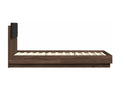Cadre de lit avec tête de lit chêne marron 75x190 ZLNX51867