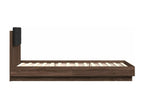 Cadre de lit avec tête de lit chêne marron 75x190 ZLNX51867