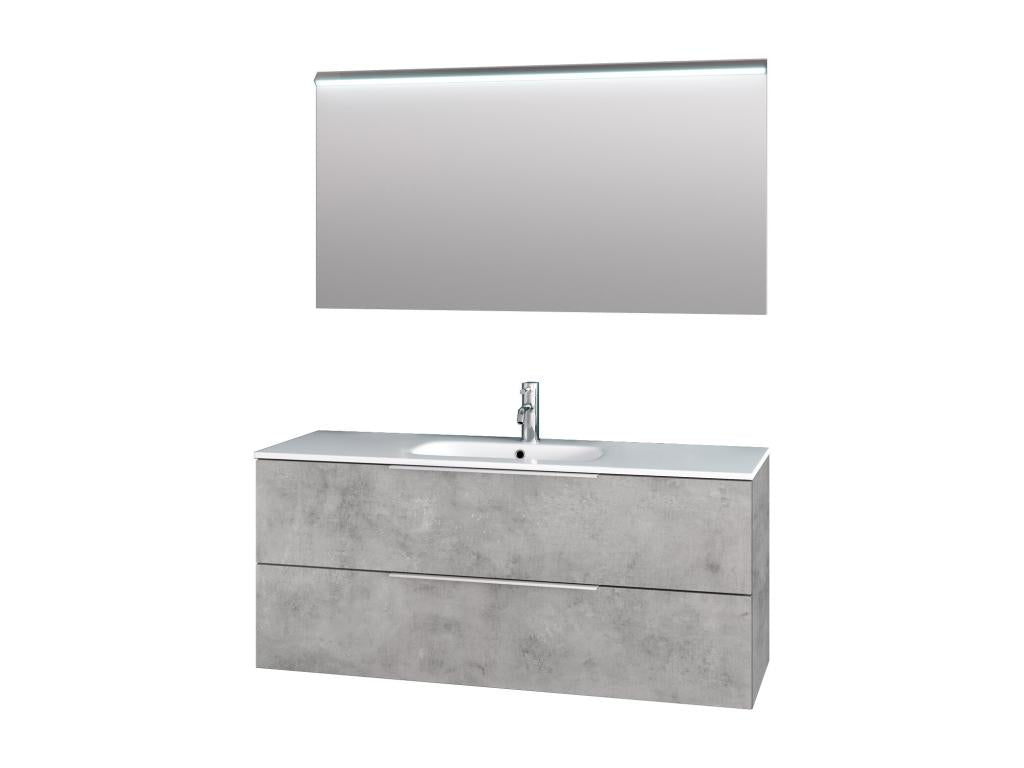 Ensemble de salle de bain 3 pièces Lysvia ciment KXTL44599