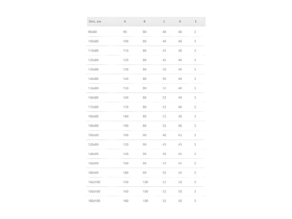 Receveur de douche 80x100 cm extra plat surface ardoisée rectangulaire blanc XNEN73450