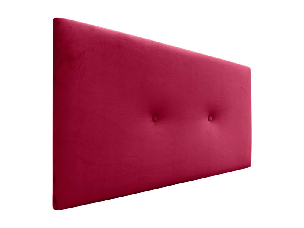 Elariva Tête de Lit Velours Lisse avec Boutons 80x50 Lits 80/90 - Rouge KQKT15877