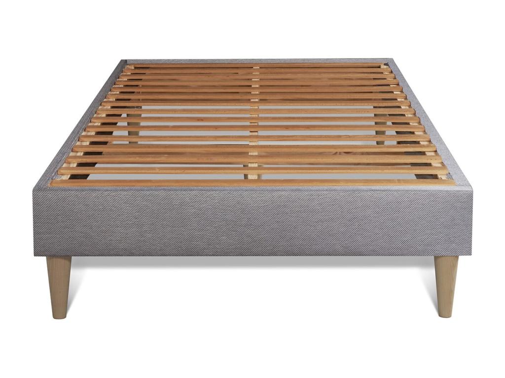 Ensemble matelas Lysvia Latex et mémoire de forme 80x200 cm Maxi épaisseur 5zones de confort sommier Lysvia gris UFWY43061