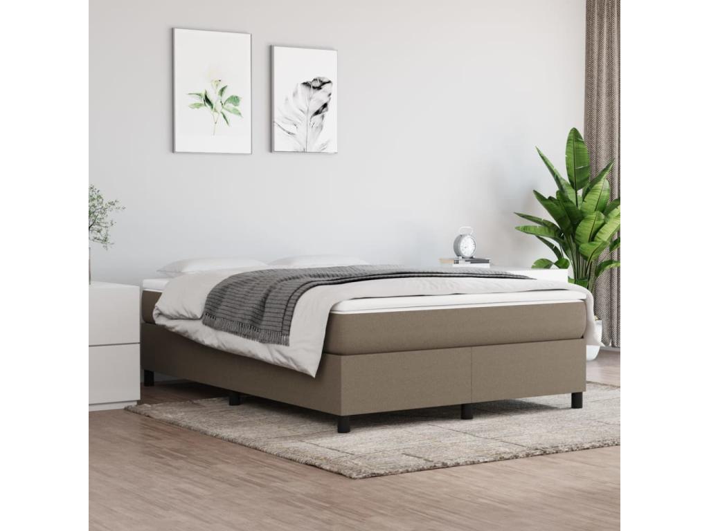 Sommier à lit avec matelas 140x200 Tissu NOSG22590