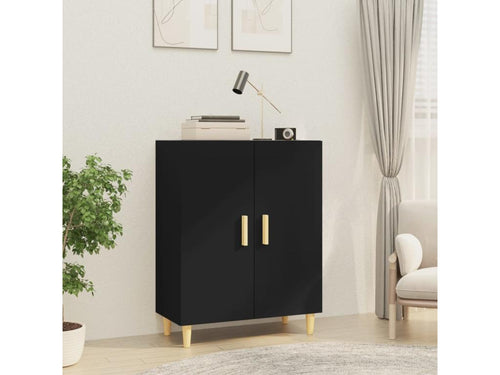 Buffet Noir 70x34x90 cm Bois d'ingénierie BWDY13116