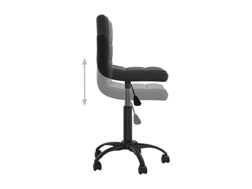 Chaise pivotante de bureau Noir Velours WMKR83129