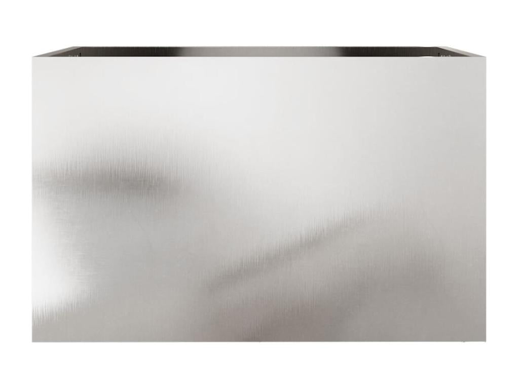 Jardinière argenté 62x40x39 cm acier inoxydable ESQE19120