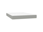 Sommier à Lysvia de lit avec matelas Gris clair 140x200 Tissu LYTS07398