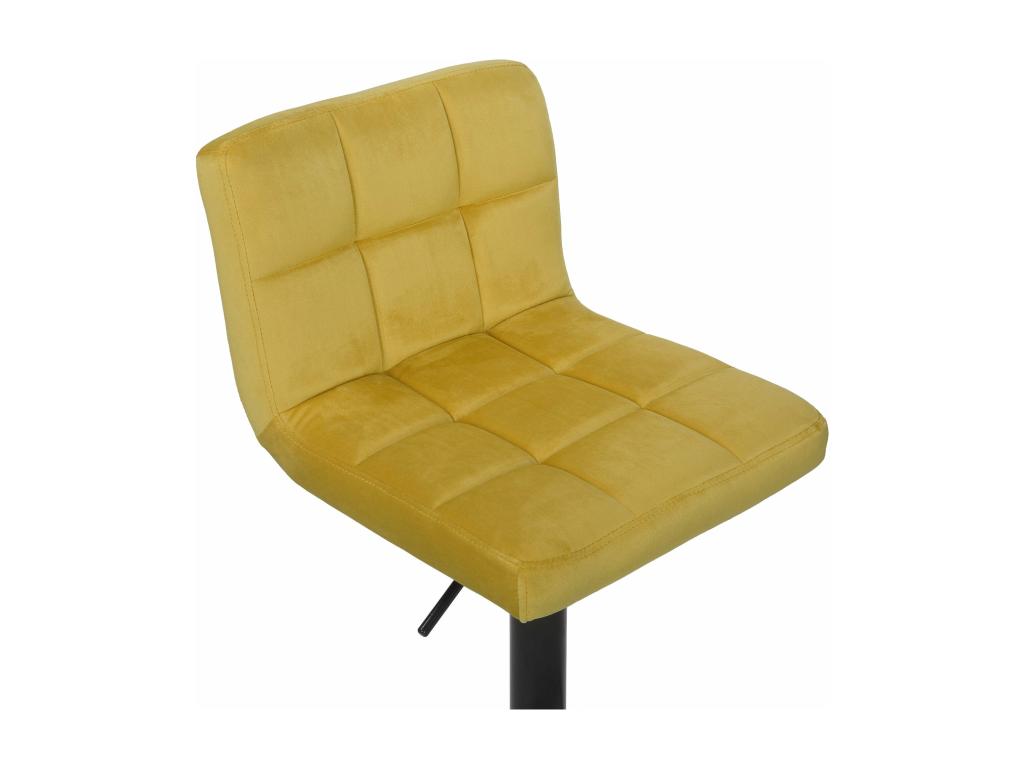 Tabouret de bar en métal jaune 40x40x85 cm TDB10182 PGLO59588