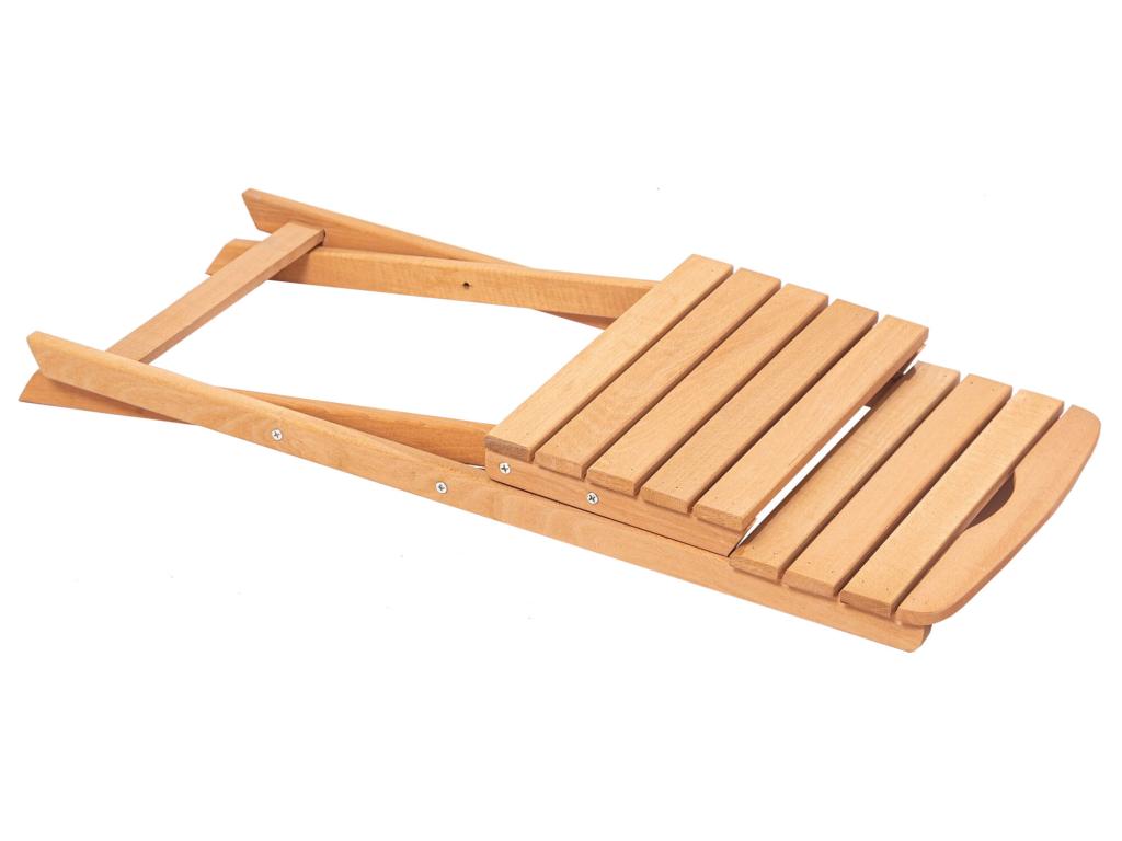 Chaise de jardin en bois de hêtre 40x30x81 COCR73491