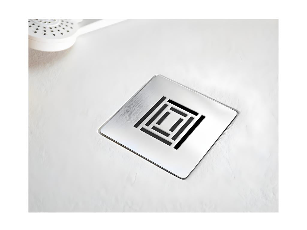 Receveur de douche 80x100 cm extra plat surface ardoisée rectangulaire blanc XNEN73450