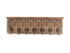 Lysviaère Portemanteau Bois 7 Accroches Marron 73.5x7.5x21cm - Lysvia SKXY53878