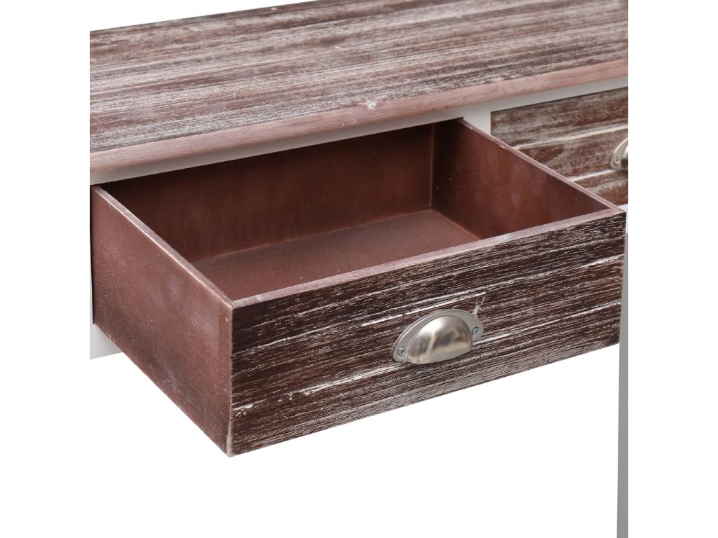 Table console Marron 90x30x77 cm Bois RYCV28262