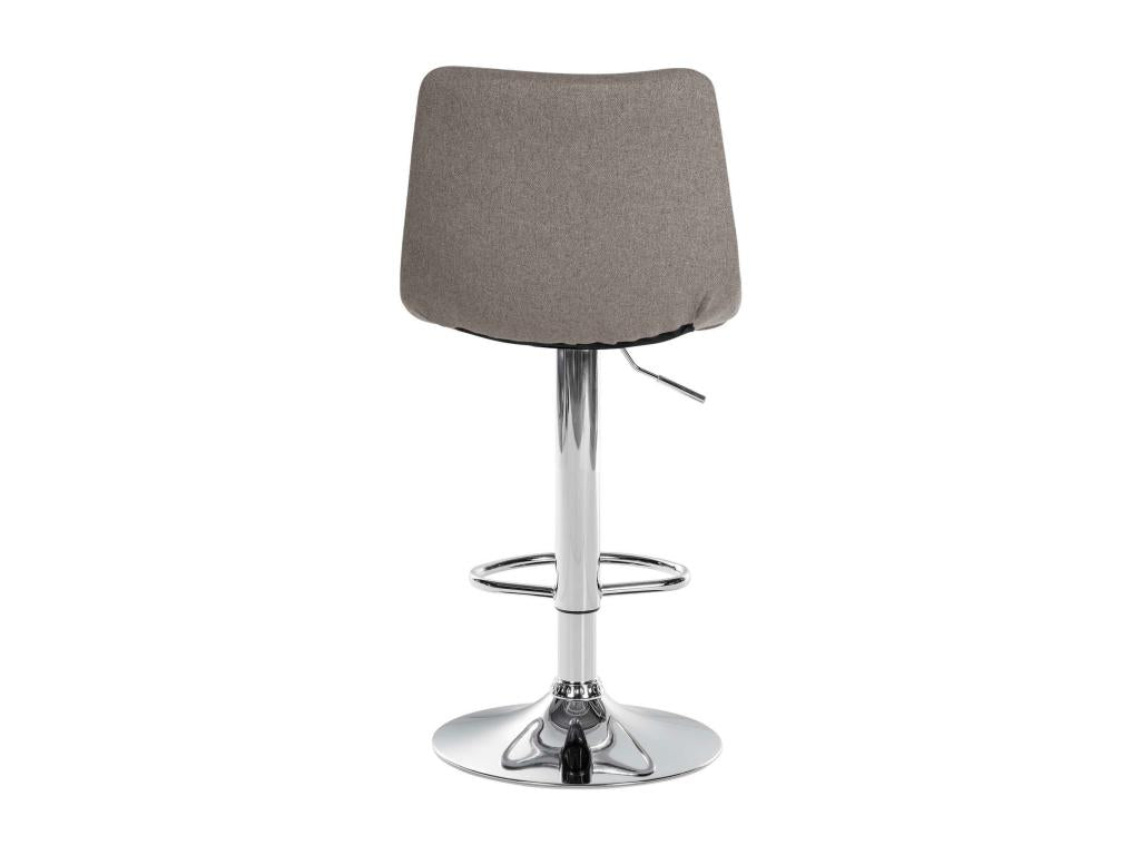 Tabouret de bar - Tissu / Métal - Gris - Lysvia DIUA34136