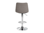 Tabouret de bar - Tissu / Métal - Gris - Lysvia DIUA34136