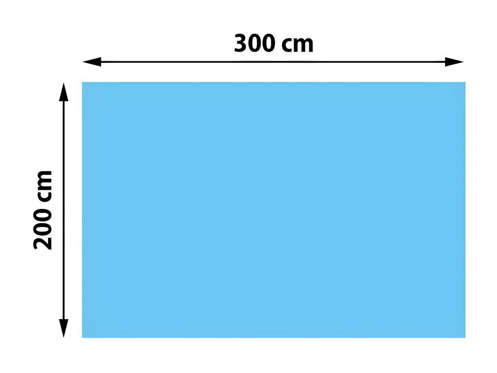 Revêtement pour piscine/Elariva bâche thermique/solaire épaisseur 200 µm - rectangulaire 3x2 m bleu AEOO73070