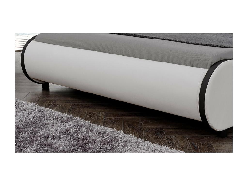 Lit double 2 personnes cuir blanc 221x189x83 cm 03 0005324 AHYX93846