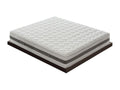 Matelas à mémoire de forme - Hauteur 29cm - 7cm de mousse à mémoire - avec zones différenciées 100x200 cm BDEA84111