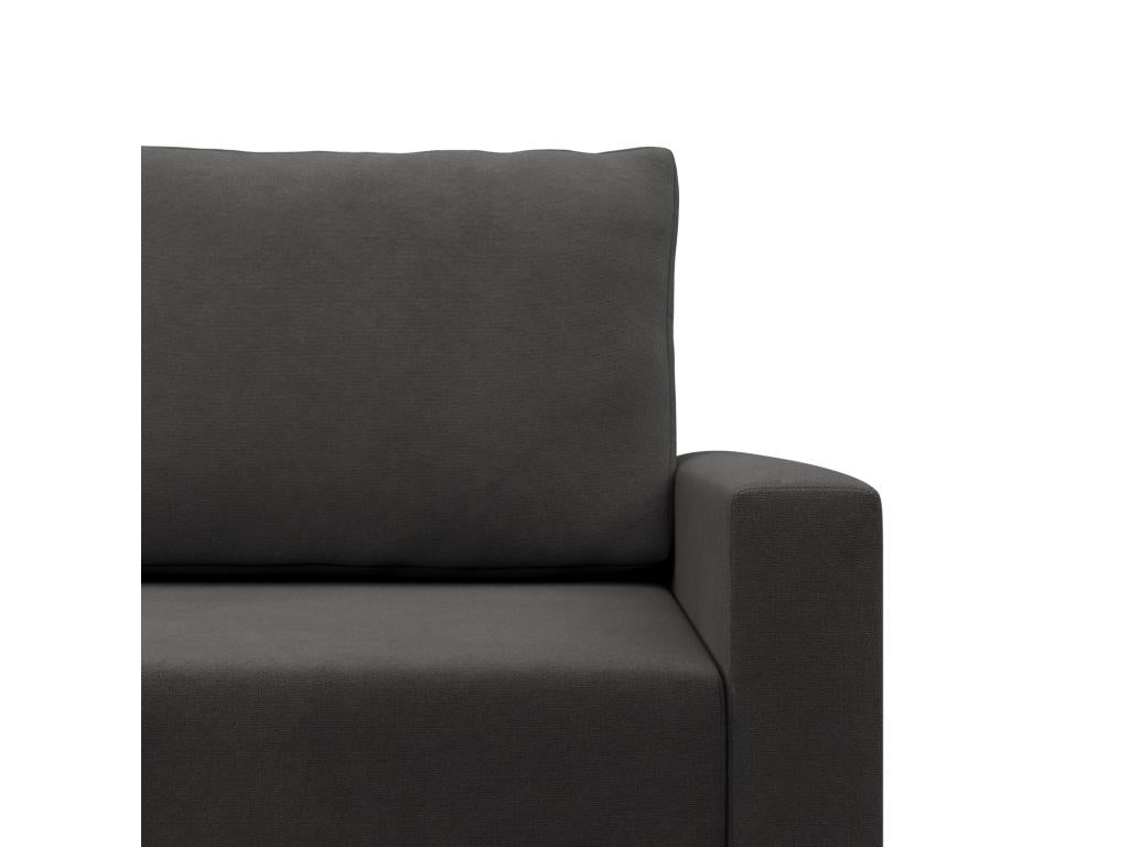 Canapé d'angle en U avec fonction sommeil Coussin réversible Lysvia Gris DDAR42996