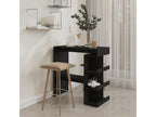 Table de bar avec étagère de rangement Noir Bois d'ingénierie KSPW40544