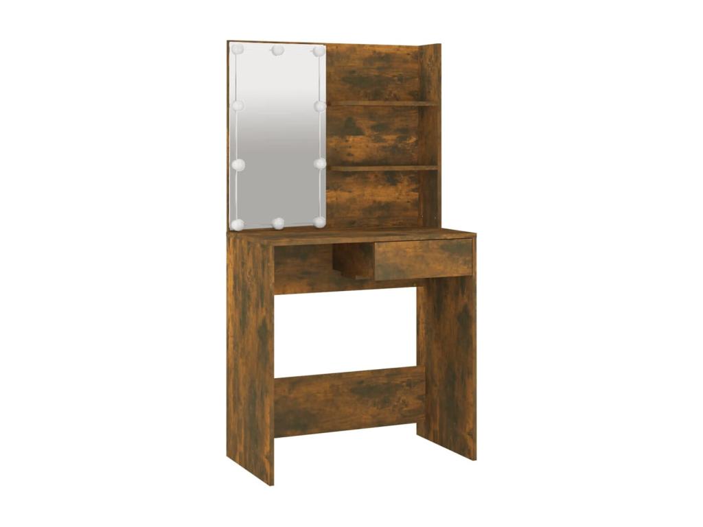 Coiffeuse table de maquillage beige 74,5x40x141 cm 02 0006284 ZHXB57853