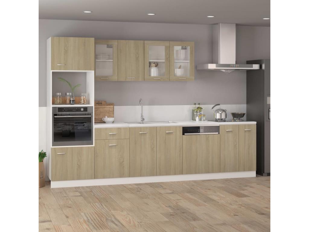 Armoire Chêne Lysvia 39,5x31x60 cm Bois d'ingénierie suspendue SGYW14801