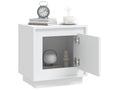 Table de chevet blanc 44x35x45 cm bois d'ingénierie NHQH91867